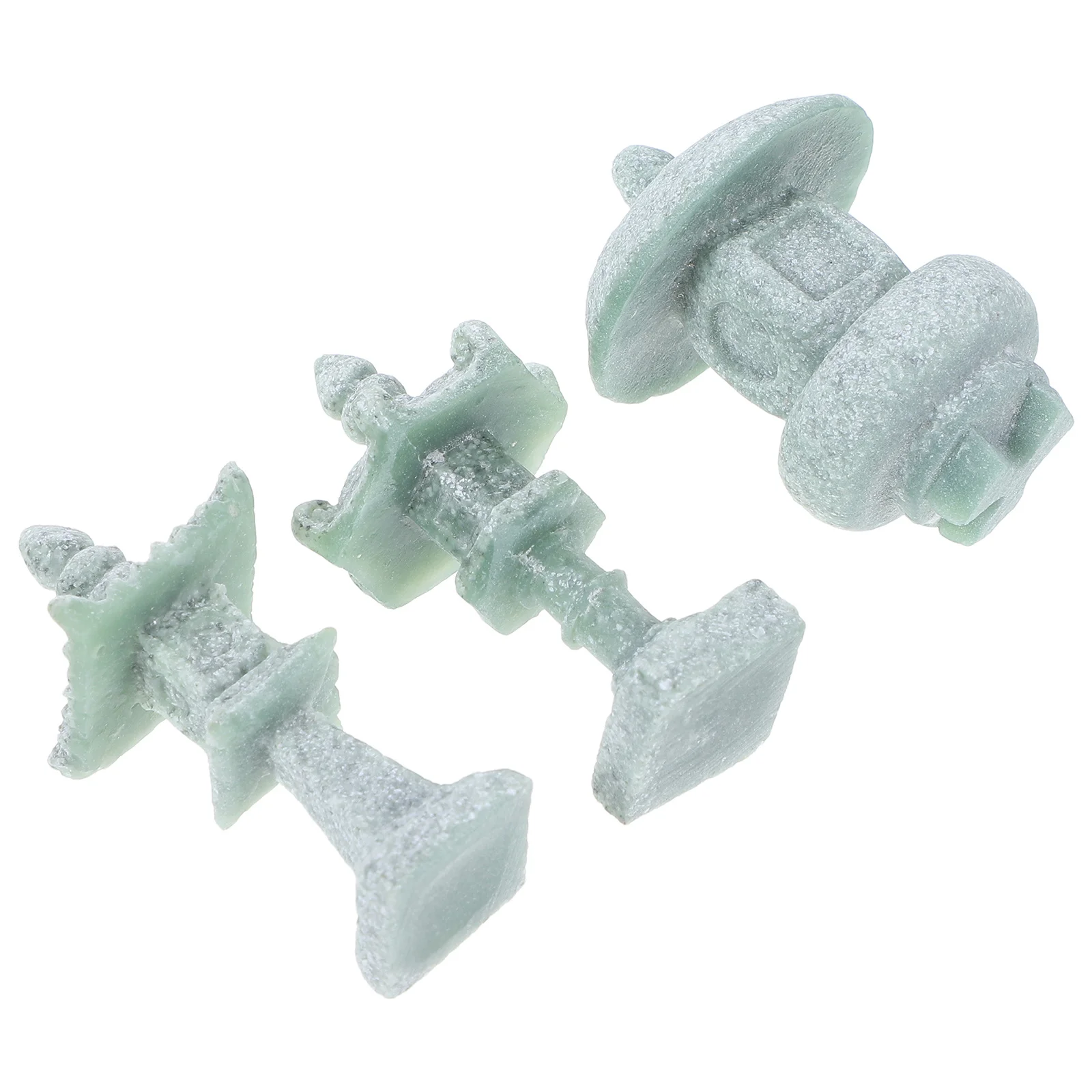 

3 pcs Stone Lantern Japanese Style Mini Garden Statue For Outdoor Asian Decor Bonsai Decorations Miniature Pavilion Zen Garden