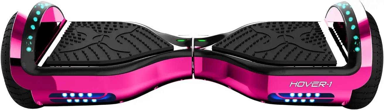 Chrome Electric Hoverboard | 6MPH Top Speed, 6 Mile Range, 4.5HR Full-Charge, Built-In Bluetooth Speaker, Rider Modes