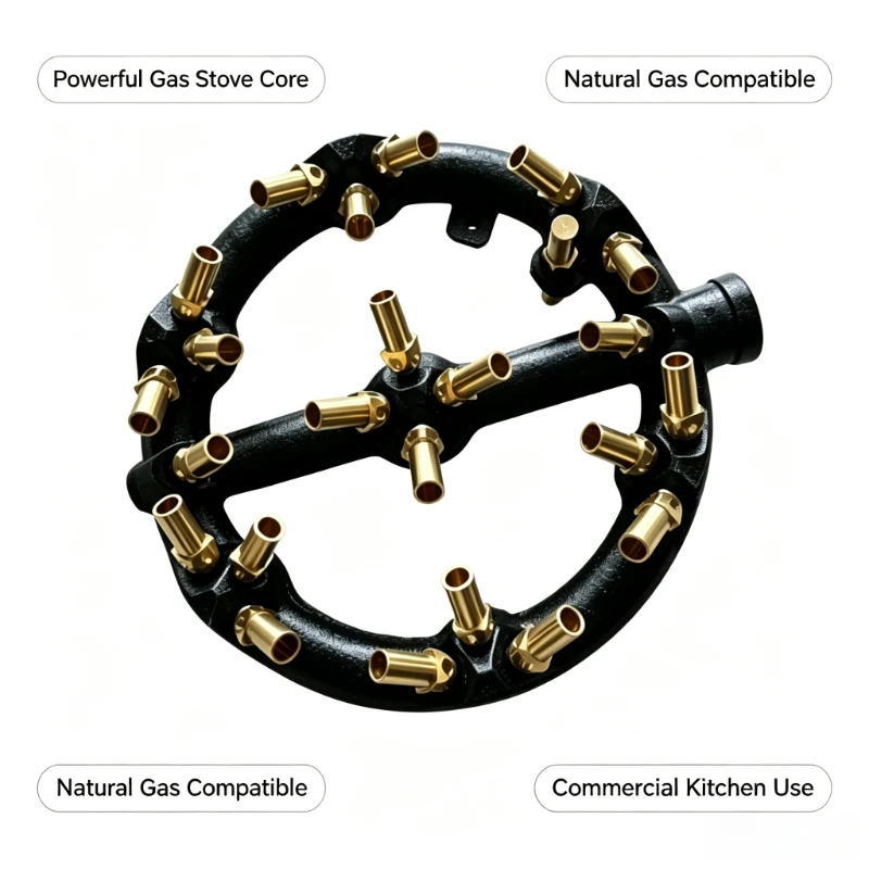 23 Mouth Fighting Hot Gas Fierce Fire Core, Natural Wind Stove Head, Commercial Gas Stove Accessories