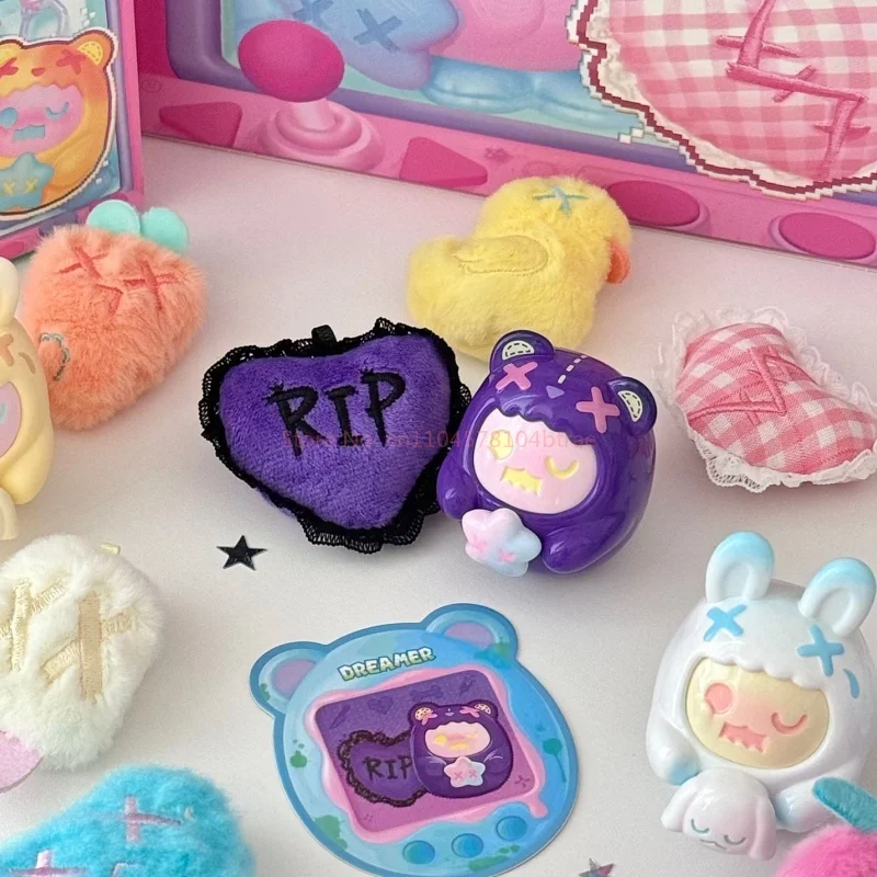 Shinwoo hug me mini série caixa cega urso fantasma surpresa caixa misteriosa boneca decoração de mesa bonito modelo brinquedos menina presentes aniversário