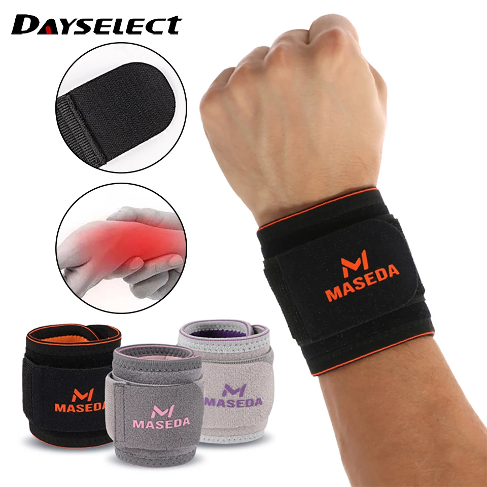 

1Pcs Wrist Guard Elastic Bandage Breathable Sweat-absorbent Double Pressurizat 360° Package Protecti Prevent Sprain Regulation