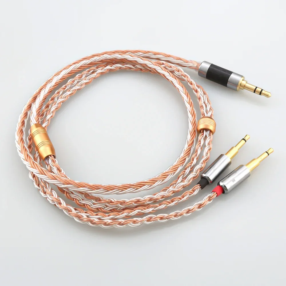 16 Core XLR/3.5/4.4mm Balance Earphone for 2x2.5mm HIFIMAN HE1000 HE400S HE560 Oppo PM-1 PM-2 Headphone Upgrade Cable