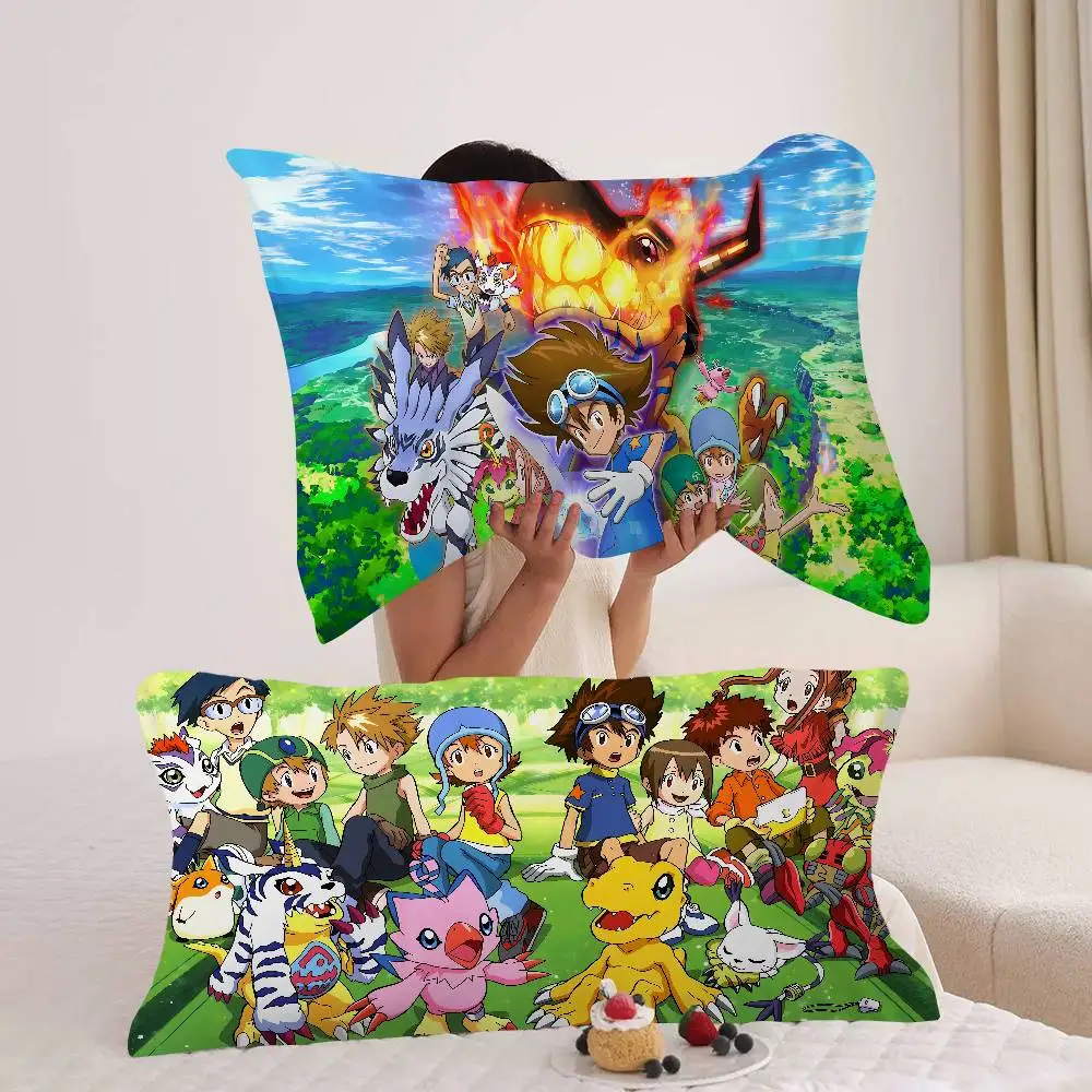Cartoon Digimon Adventure Monster Fast-Drying Polyester Pillow Pad - Travel & Home Dual-Use, Lightweight & Compact
