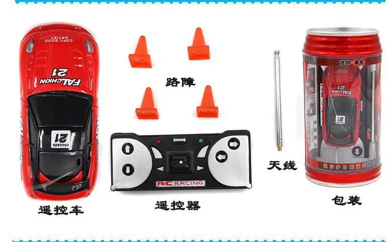 Hot Sale 8 Style Coke Can 1/63 mini drift RC led light Radio Remote Control Micro Racing Car Kid\'s desktop Toys Gifts