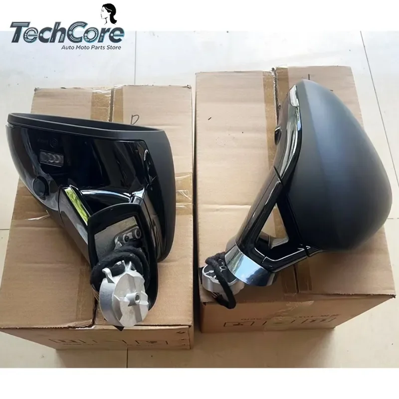 2009-2016 Direct Upgrade Right Rearview Mirror (Black) Same Car Hole Position New Condition for Panamera 970