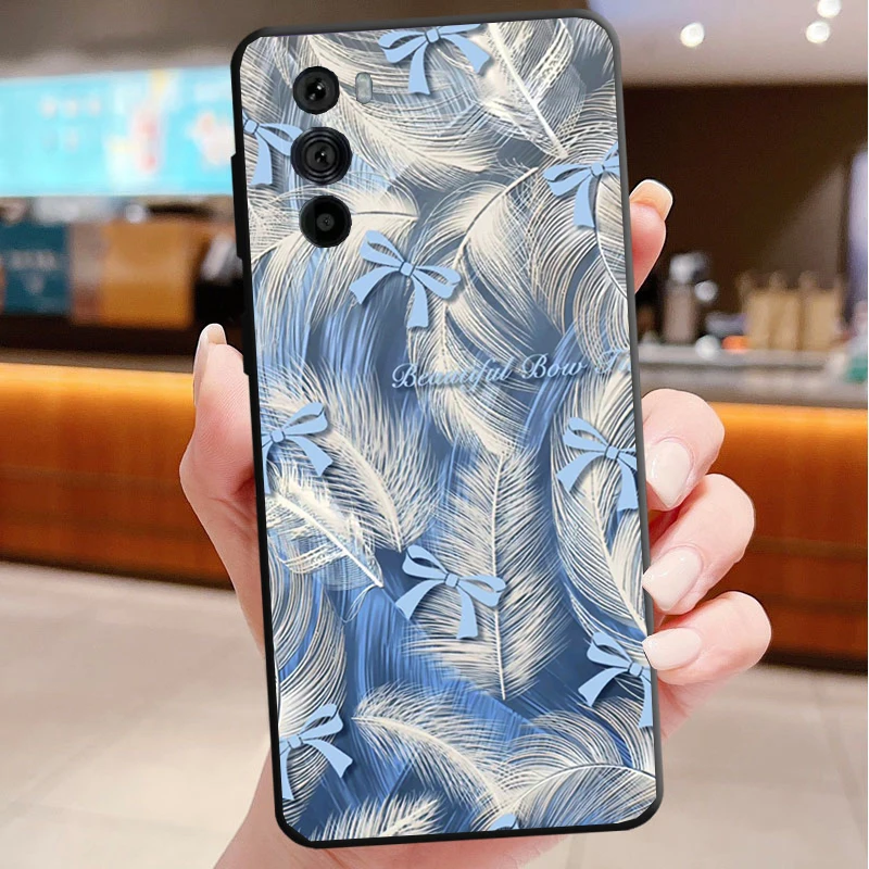 

Pink Bow aesthetic coequtte Phone Case For Motorola Edge 50 40 Pro 60 50 40 30 Ultra Neo Fusion Moto G Play G Stylus G Power G