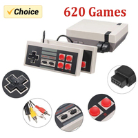 Family Recreation Video Game Console Mini TV Handheld AV Output Retro Built-in 620 Classic Games Dual Gamepad Gaming Player