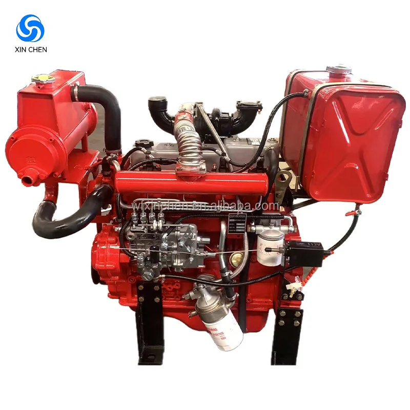 

Electric Start Water-Cooled 4 Cylinder ZH490ZC Marine Diesel Engine 35HP Power Turbocharged Easy Operate Motor