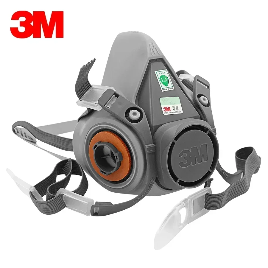 15p 3M 6200 Gas Mask for Spray Paint Decoration Chemical Dust Mask Body Protect Toxic Steam Filter Respirator Reusable Half Mask image 3