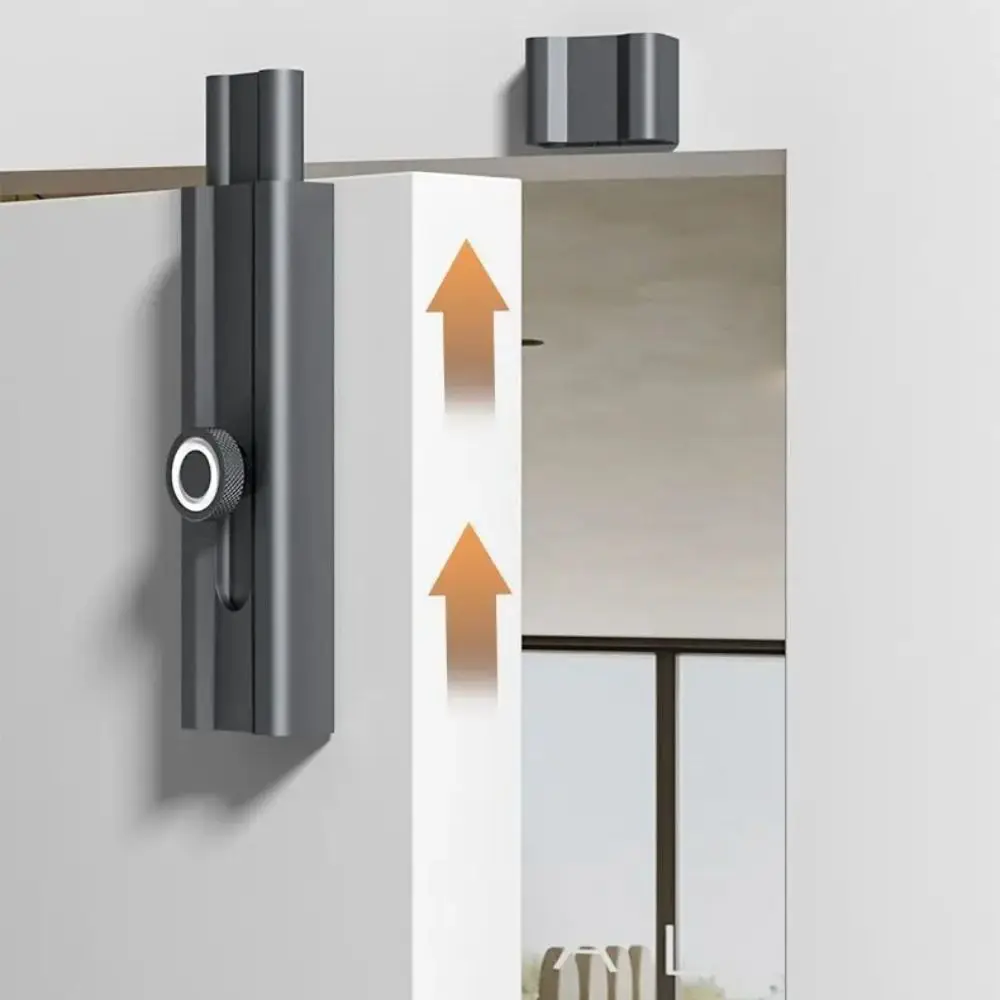 مشبك باب مضيء متين مضاد للسرقة، باب أمان من سبائك الألومنيوم، لا يوجد ثقب، مشبك باب للمطبخ #4