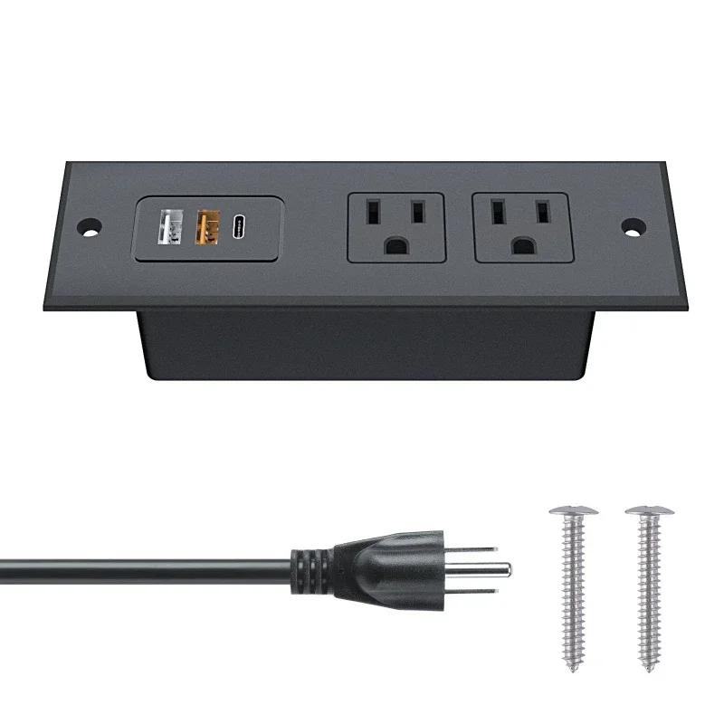 

Strip With 20W C Port Conference Recessed Power Socket Fast Charging 3.0 3A USB-A Desk Outlet