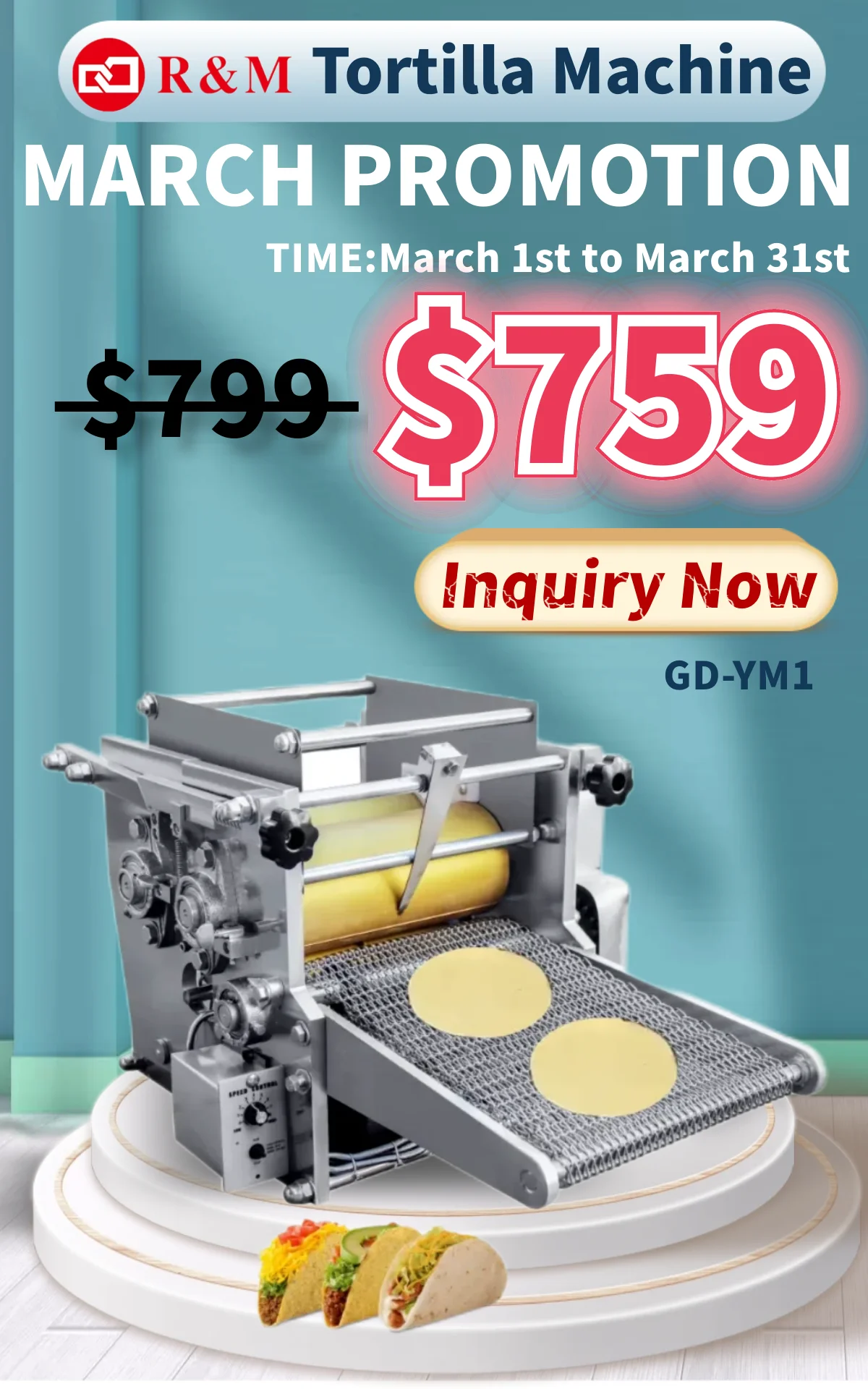 آلات الوجبات الخفيفة الأخرى السريعة الجديدة، آلات تصنيع منتجات الحبوب التورتيلا تاكو لأفكار الشركات الصغيرة في المنزل