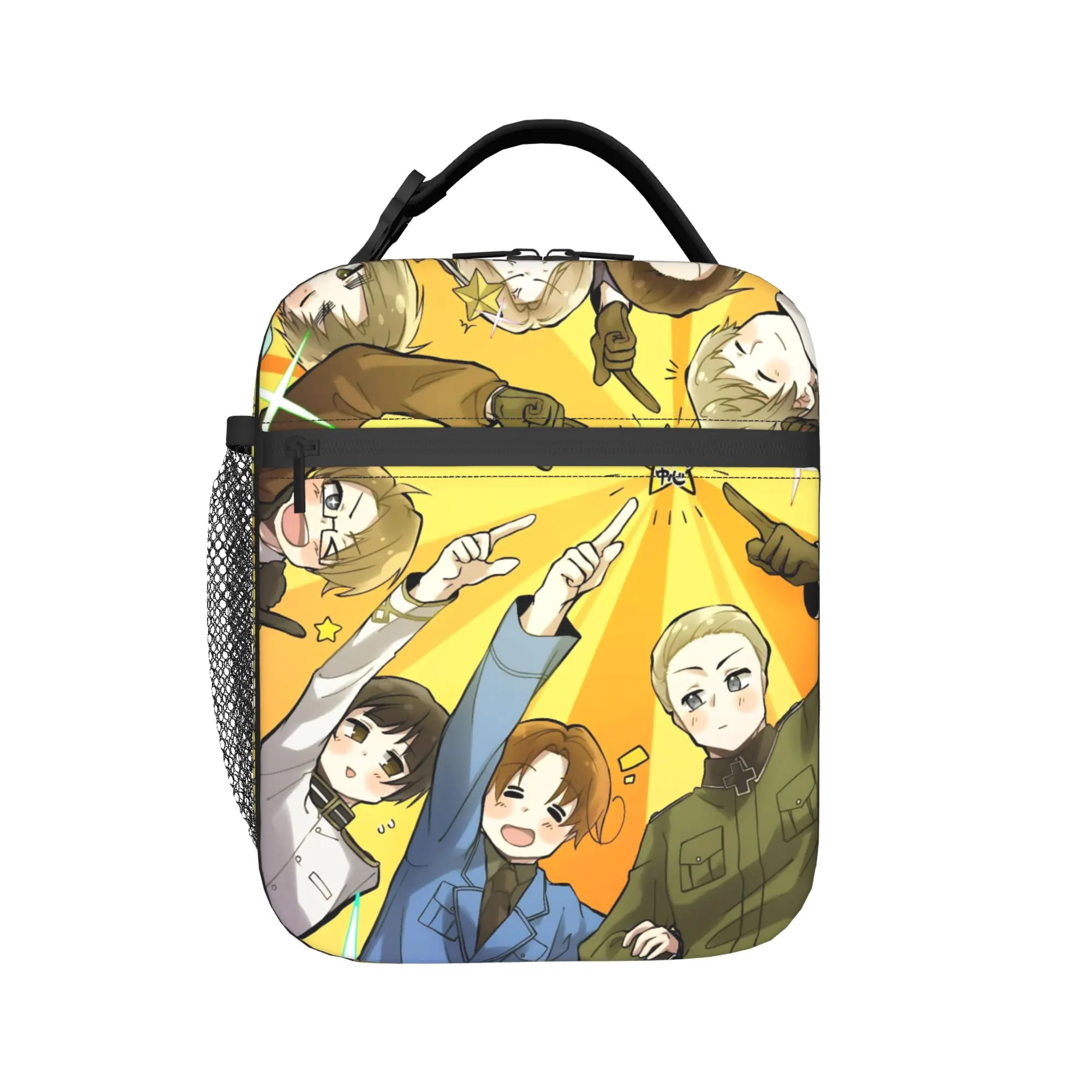 Hetalia Axis Powers Insulated Lunch Bag for Men Women  Food Container Bags Leakproof Thermal Cooler Bento Box For Travel