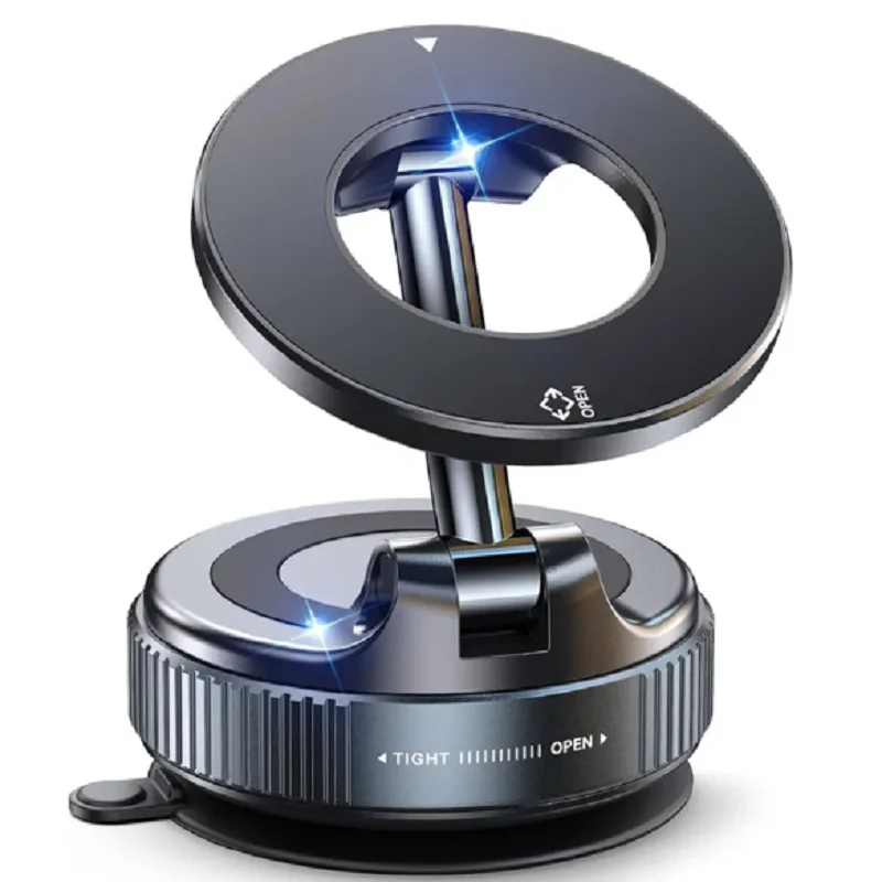 

CAFELE Magnetic Car Phone Holder 360° Rotation Folding Vacuum Suction Magnet Bracket for iPhone 12-16 Series Car Mobile Holder