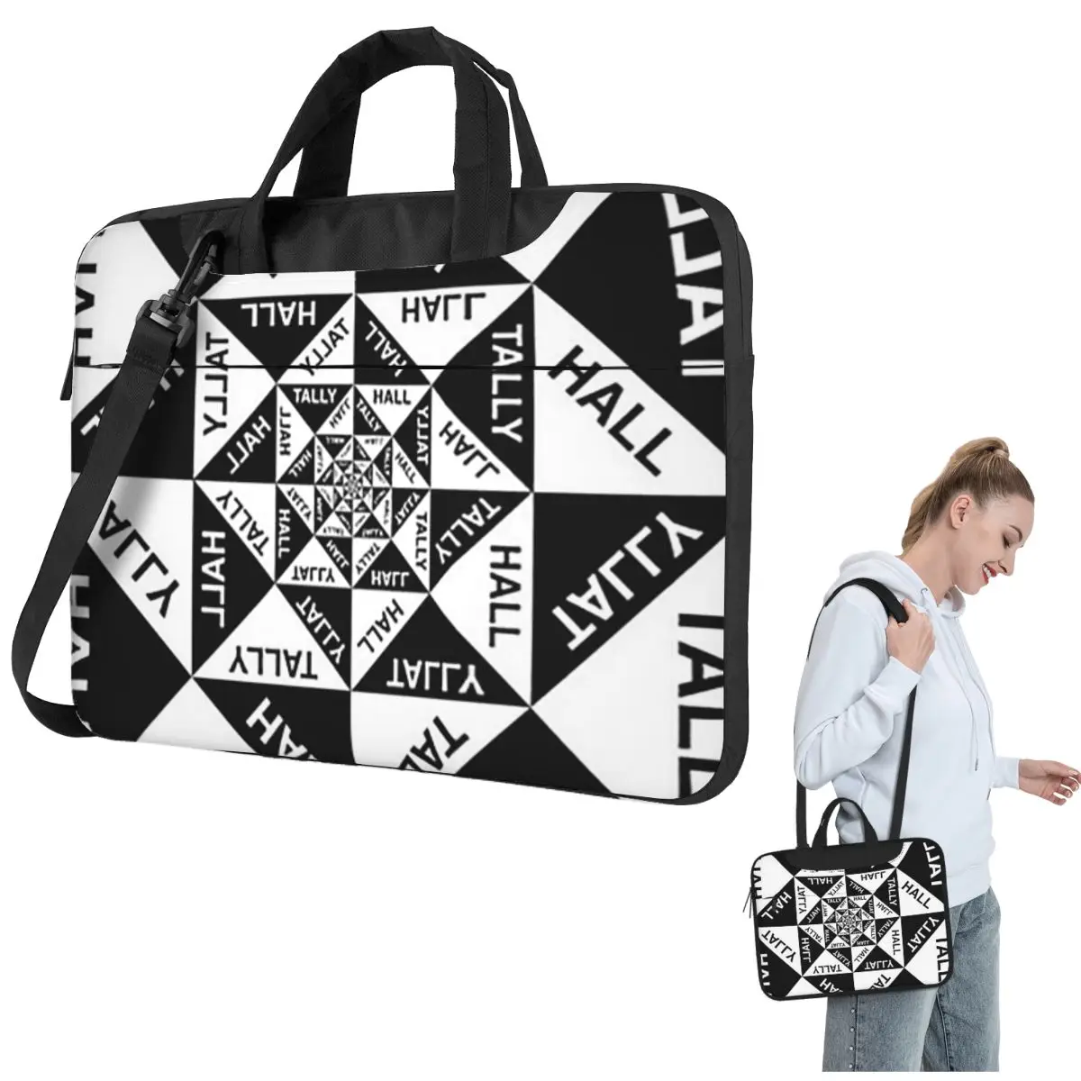 

New 02 Tally Hall Band Logo Genre Indie Pop Crossbody Laptop Bag Case Computer Bag Resistant Protective Notebook Pouch