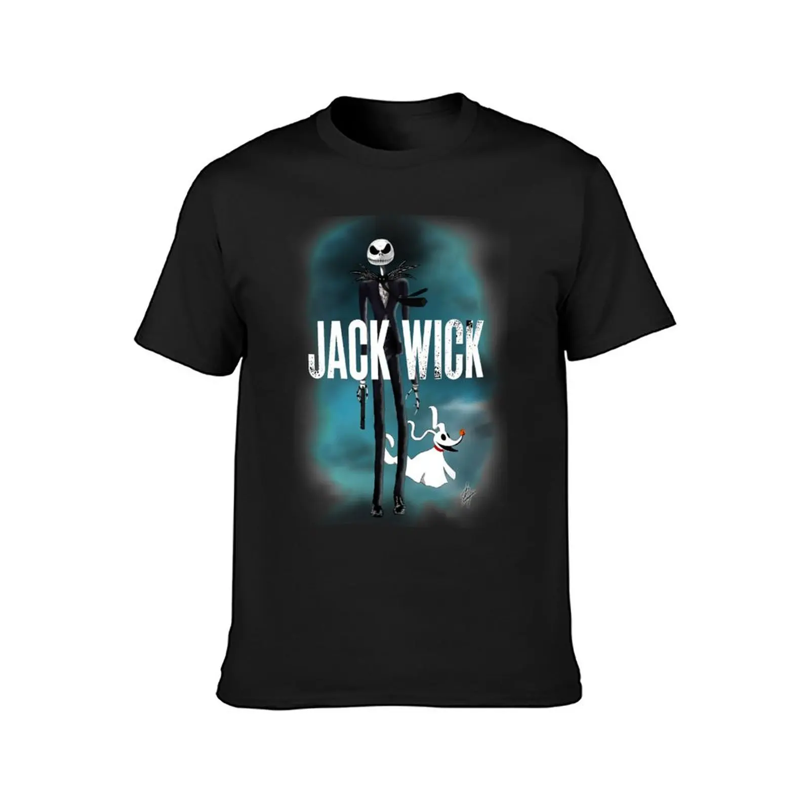 Jack Wick T-Shirt korean fashion for a boy aesthetic clothes funnys Men's cotton t-shirt