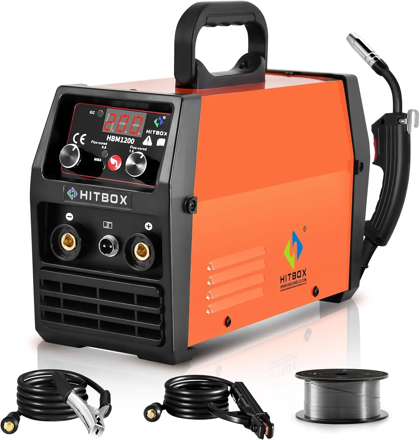 HITBOX 250 Aluminum Mig Welder Single Pulse - /Gasless Flux Core Mig/Lift Tig/Stick Arc Multiprocess Mig Welding Machine