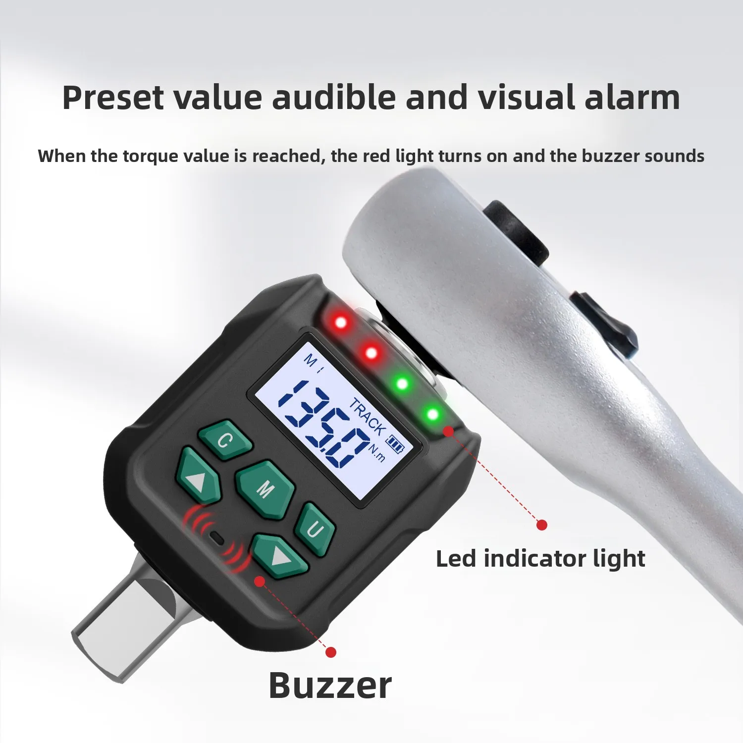 Digital meter torque tester Electronic meter High precision kilogram wrench torque tester