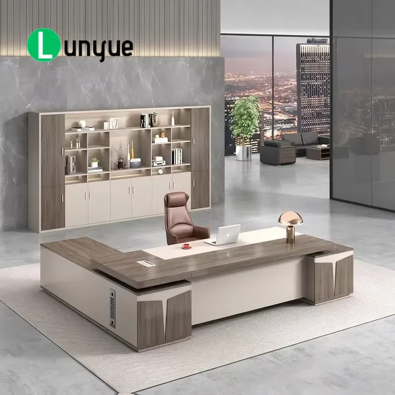 Luxury Modern Minimalis Large General Manager Office Workbench Executive Computer Table for Home Business