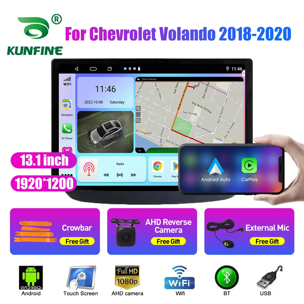 

13.1 inch Car Radio For Chevrolet Volando 2018-2020 Car DVD GPS Navigation Stereo Carplay 2 Din Central Multimedia Android Auto