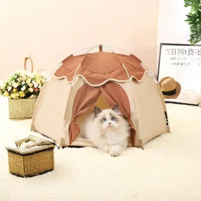 Casa de campaña transpirable para perros y gatos - Portátil plegable - imagen 2
