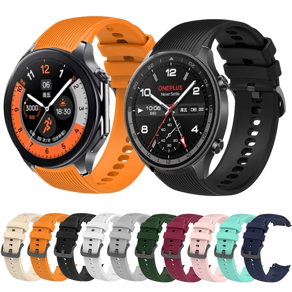For Oneplus Watch 3 2 2R Strap Silicone Watch Band Sport Wristand for OPPO WATCH X/ X2 Watchband Bracelet Accessories