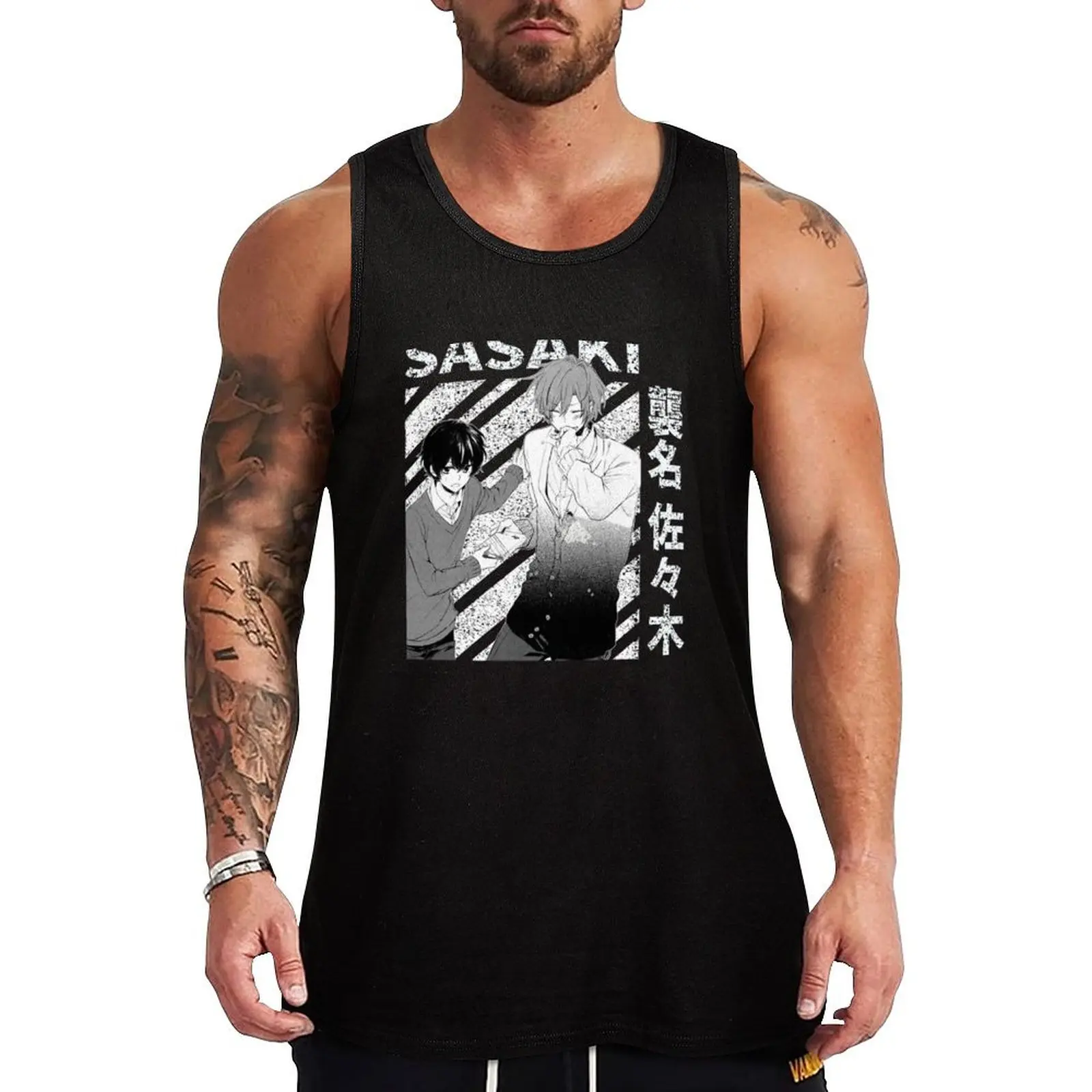 Sasaki Shuum and Miyano Yoshikazu - Sasaki to Miyano - Sasaki and Miyano Tank Top Sleeveless men gym clothing