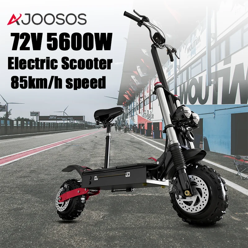 X60 11Inch Off-Road Tire Electric Scooter with Adjustable Seat Double Hydraulic Shock Absorption Electric Scooter for Adult