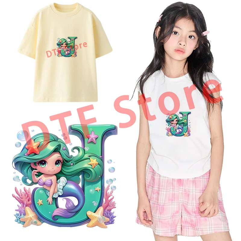 Cartoon Mermaid A-Z English Al - Iron On Patch review and price