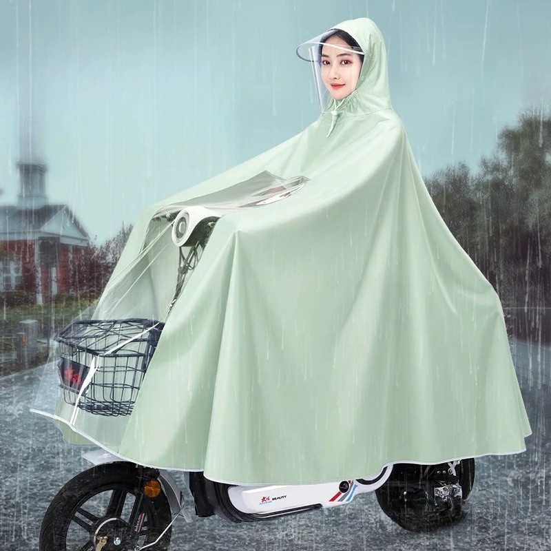 

Fashion electric vehicle raincoat men's and women's long full body rainstorm-proof cycling poncho