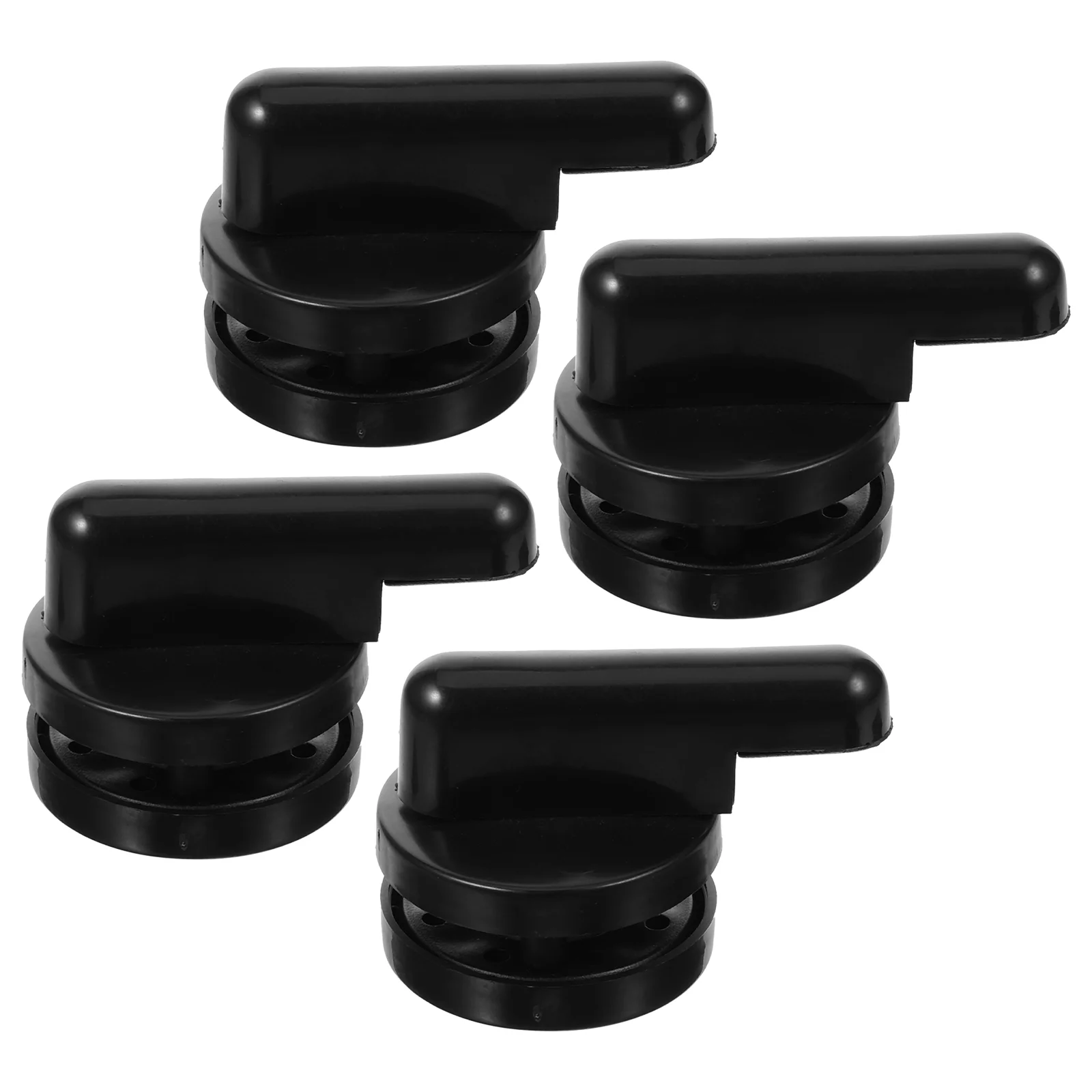 

4 Pcs Door Latch Public Toilet Indicator Lock Black Handle Plastic Central Vacant Occupied Sign