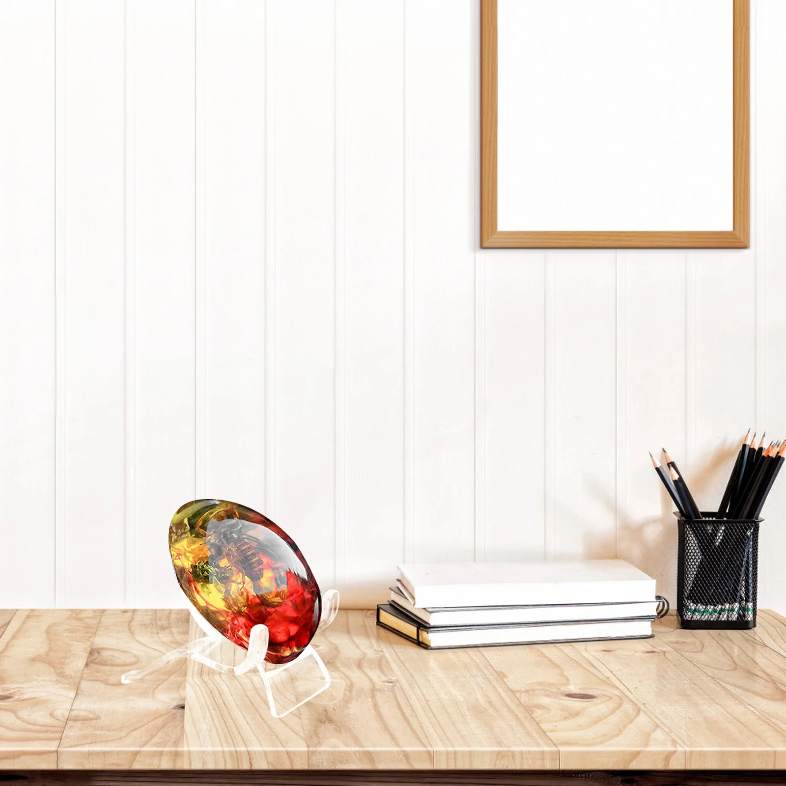 

20Pcs Crystal Display Stand Clear Plastic Holder Stands Pedestal for Mineral Stones Agate Decor Display Rack