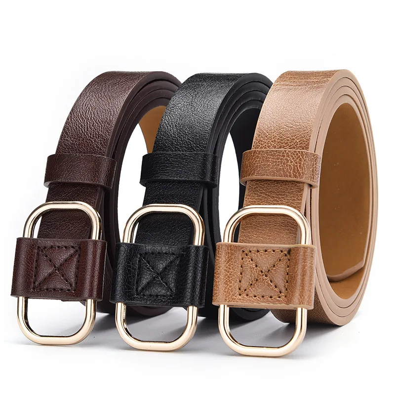 

New Fashion Designer Design Belts Ladies Luxury Brand PU Leather High Quality Belts Ladies Trend Retro Punk Student Youth Strap