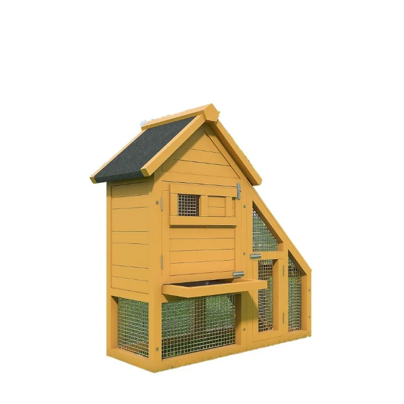 Outdoor chicken nest rainproof chicken cage luxury rabbit house household wooden cage y