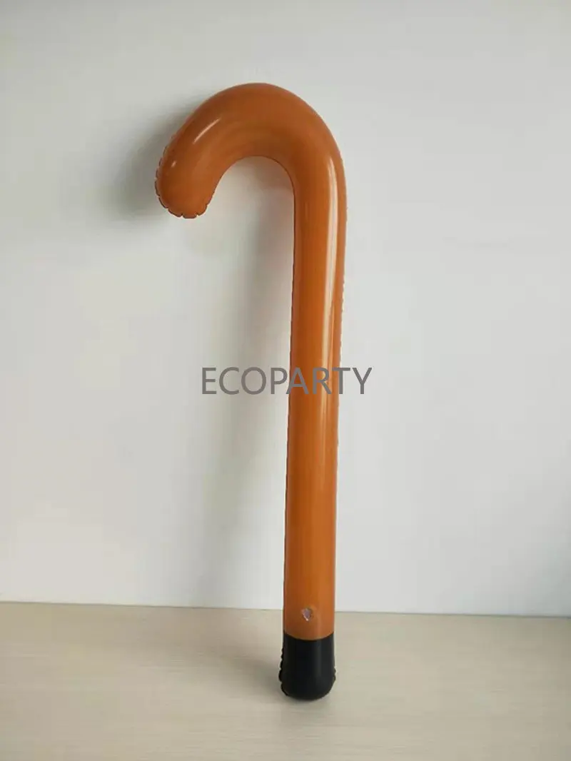 Old Man Inflatable Cane PVC Halloween Decor Costume Party Blow Up Prop  Inflatable Toys Walking Stick Old Age Accessories Party