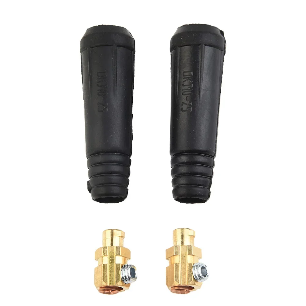 2pcs TIG Welding Cable Panel Connector Plug DKJ10-25 200Amp Quick Fitting Replacement Parts Welding Machine Tools Accessories