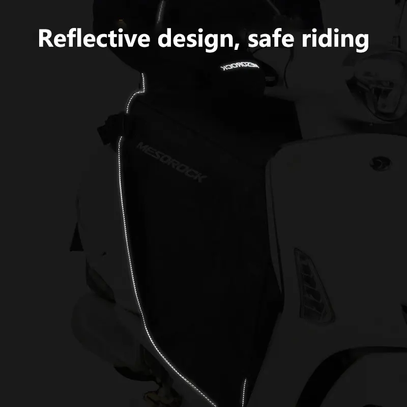 Winter Motorcycle Seat Cover Windproof Warm Apron For Outdoor Electric Vehicles Waterproof Cold-Resistant Chest Leg Cover