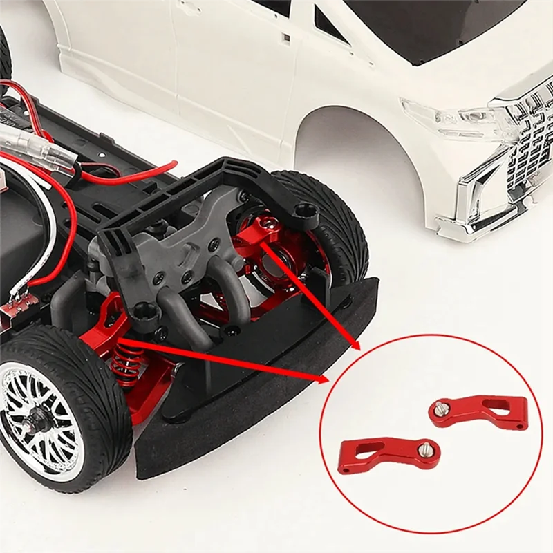 A45F-Metalen Front Fusee Voor AXIALE 1/16 MN68 Elfa Drift RC Auto Upgrade Onderdelen Accessoires D