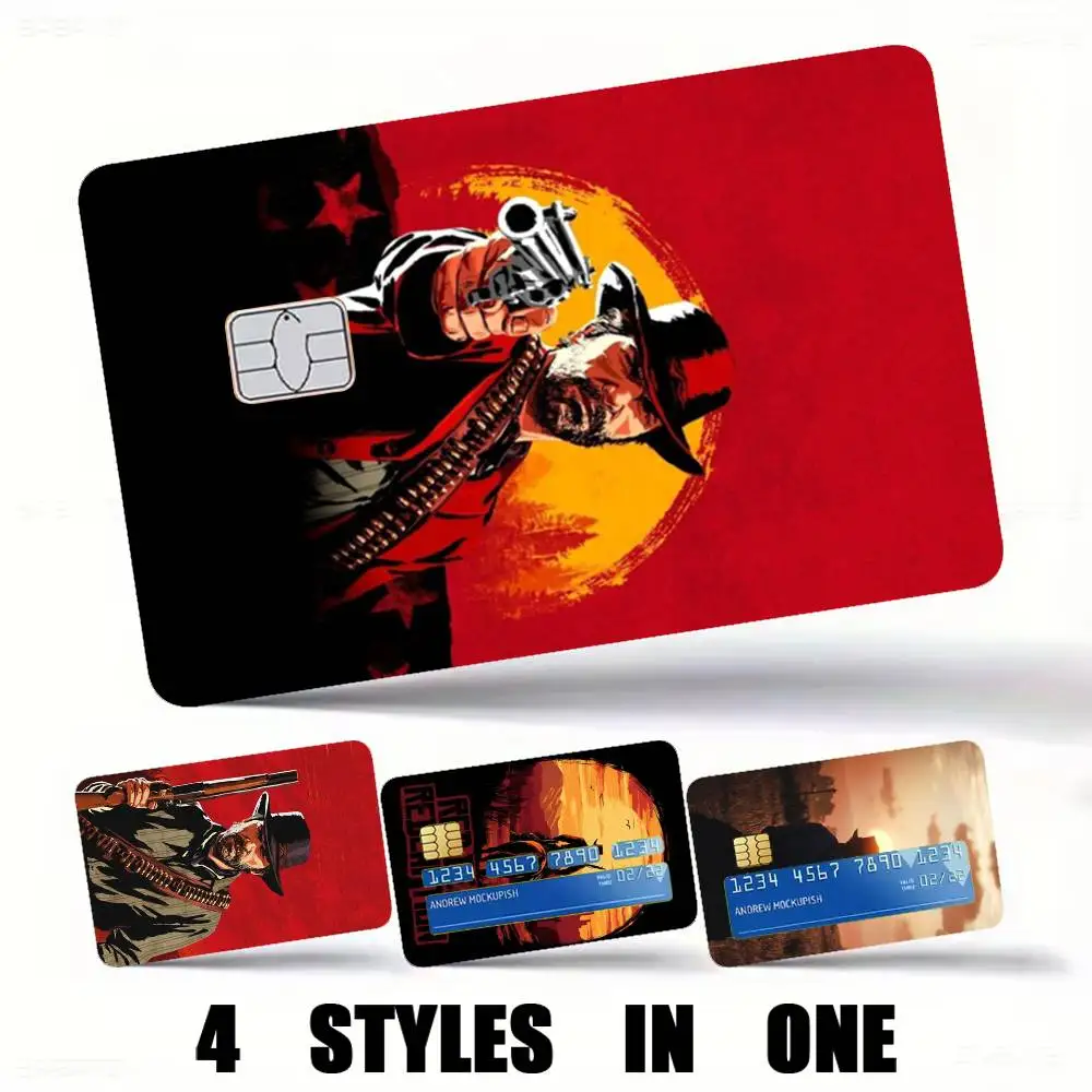 Red-d Dead Redemption 2  High Definition Matte PVC Film Tape | For Credit Card, Debit Card Stickers & Gift Decoration