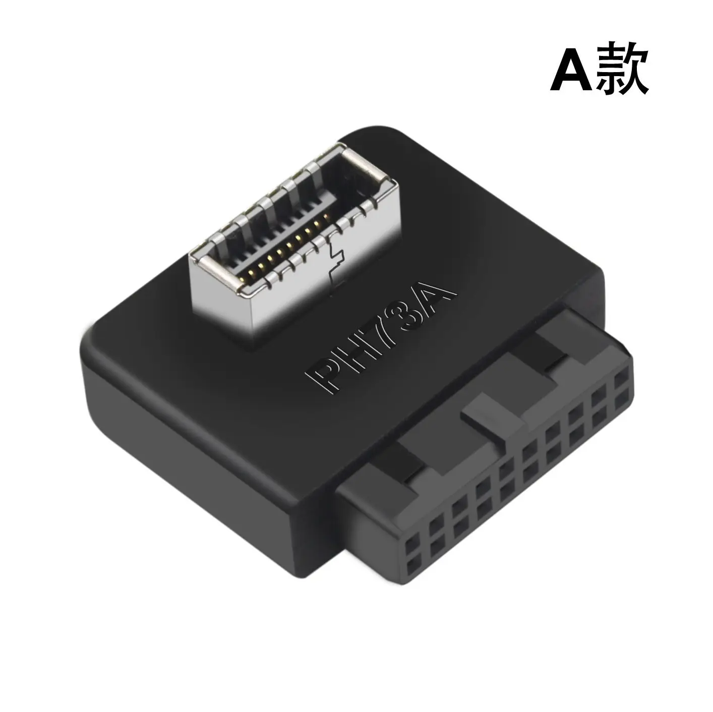 Motherboard USB Header Adapter USB3.0 19pin 20pin to TYPE-E 90/180 Degrees Converter Front Chassis TYPE C Plug-in Port