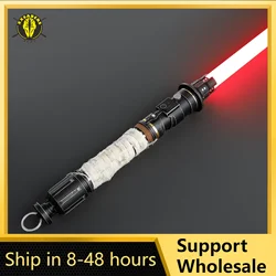 Espada láser Neopixel Jedi, empuñadura de Metal, sable de luz sensible a duelos pesados, suave, cambio infinito, sonido de golpeo LTG