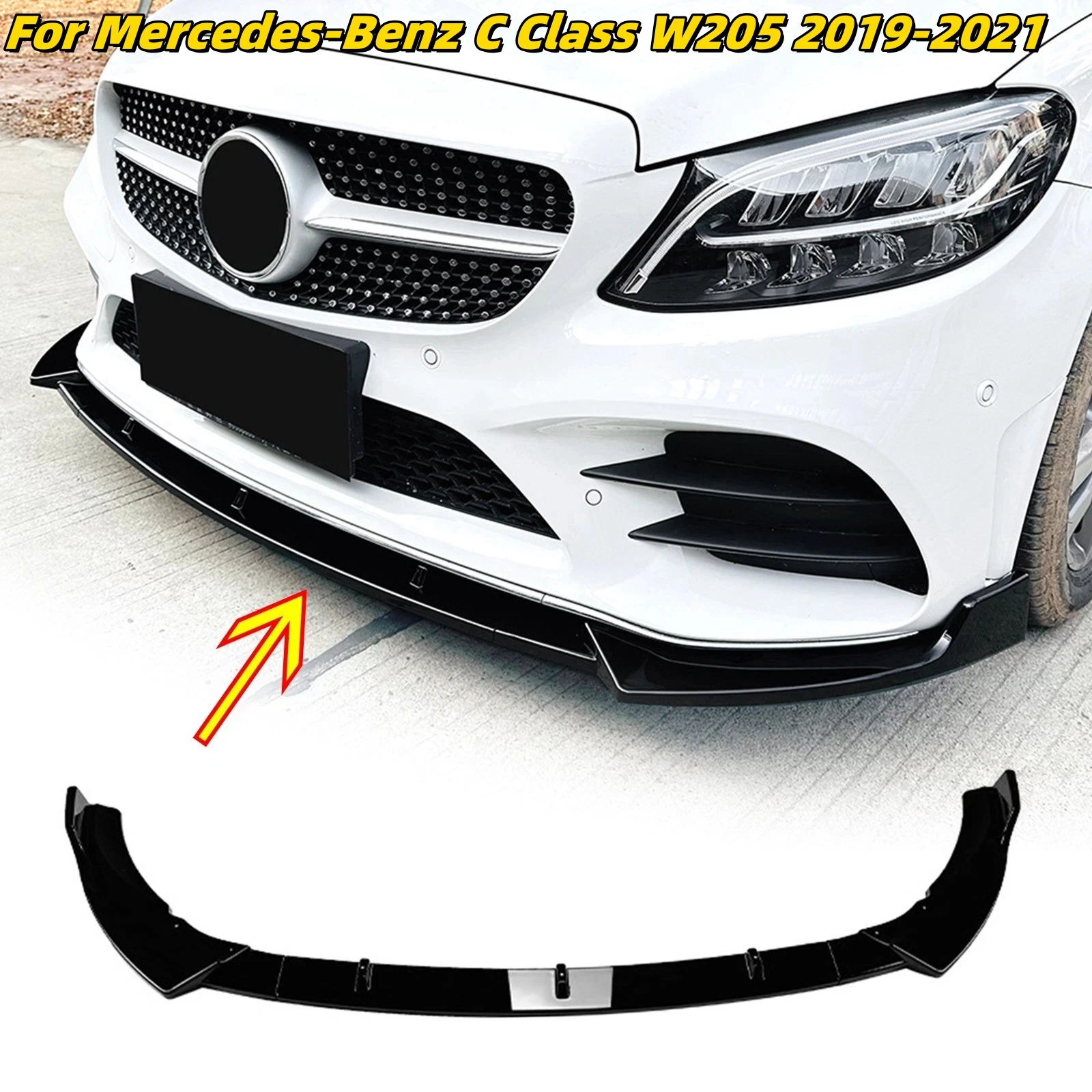 3Pcs Car Front Bump…