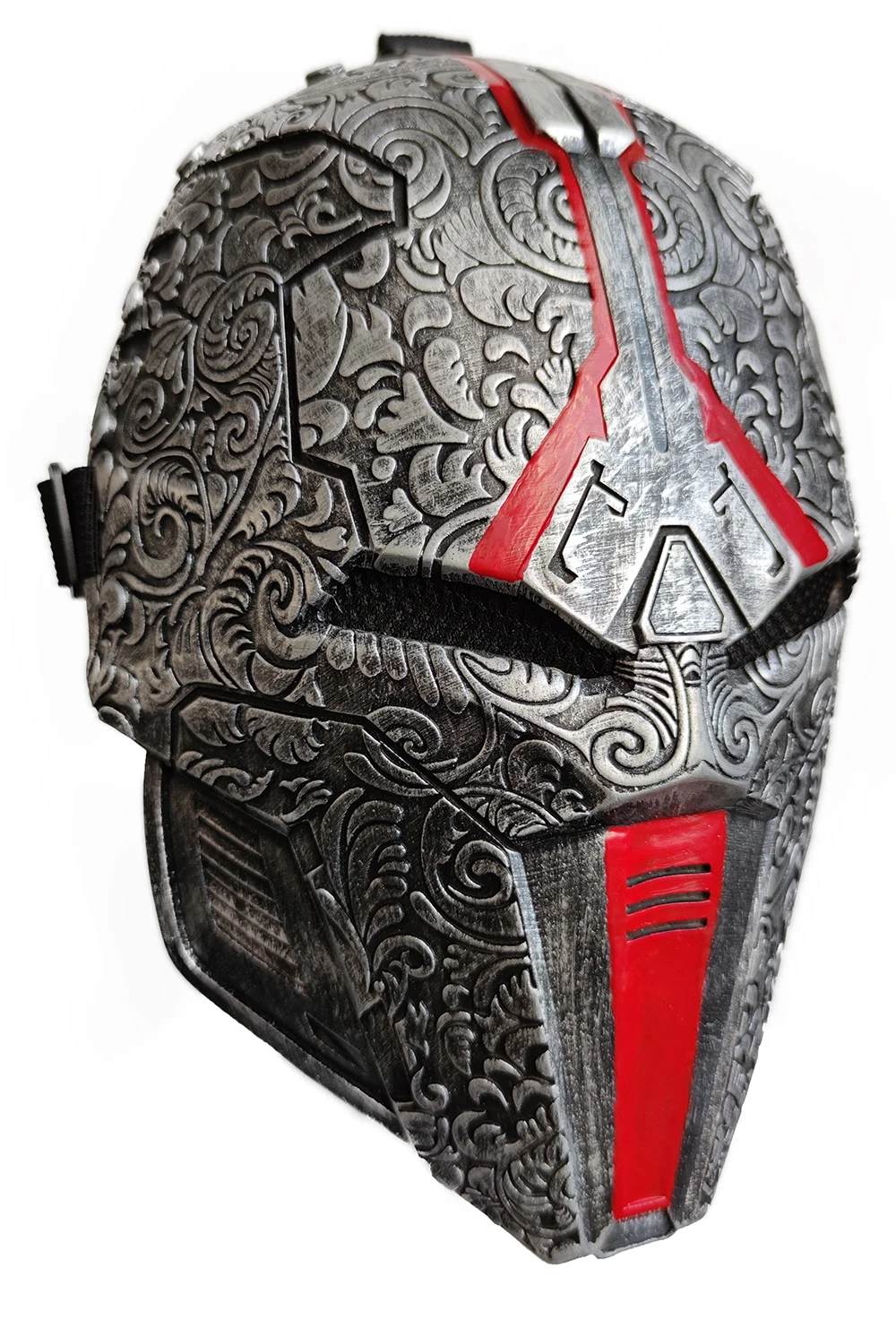 Sith Acolyte Mask Helmet Latex Full Head Halloween Cosplay Costume Accessories for Adult Red