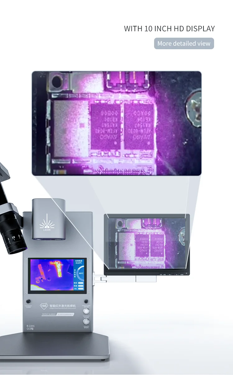 MYT TBK R-2201 3 In 1 Intelligent Laser Soldering Machine BGA Rework Station For Mobile Phone Motherboard Repair