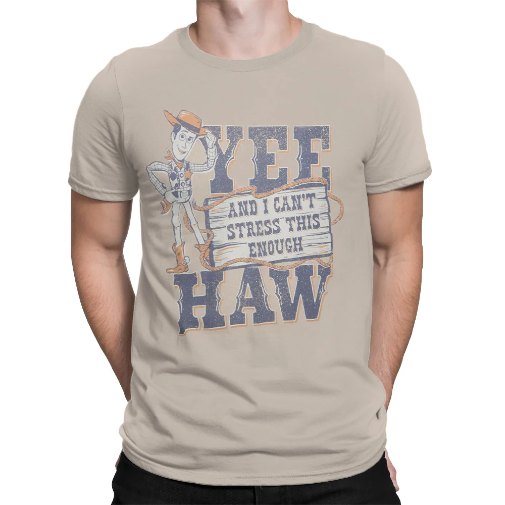 

Toy Story Woody Yee Haw T-Shirt for Adults 3D Printed Quick Drying Short Sleeve Tee Daily Casual Oversized Disney Men's T-shirt