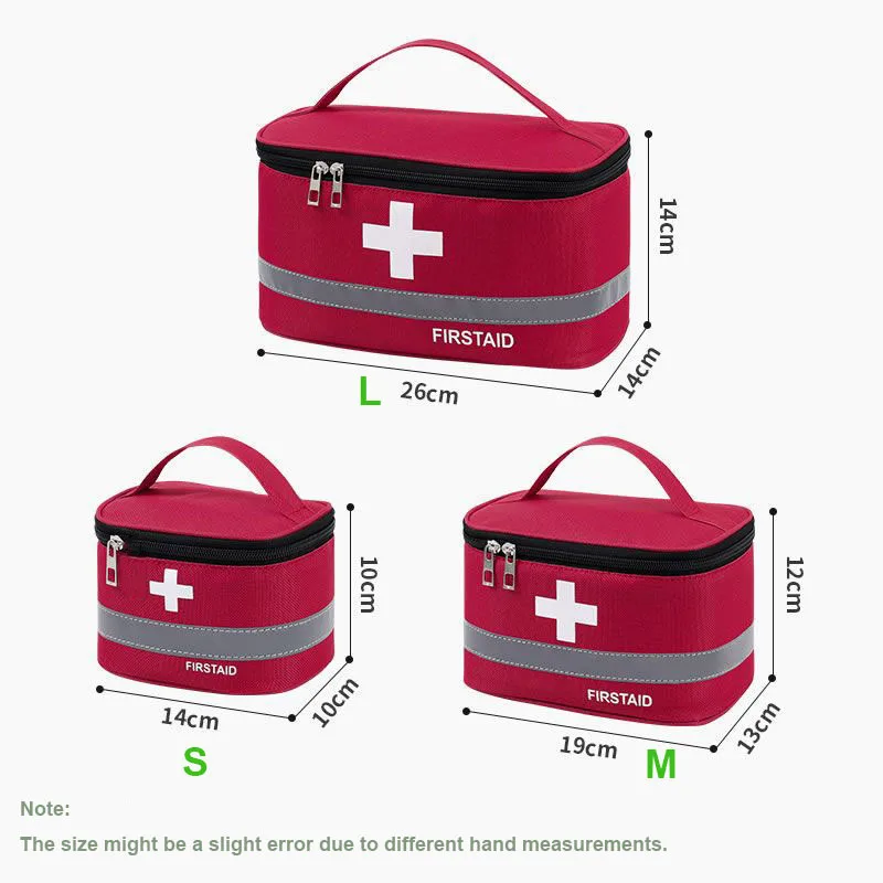 Bolsa vacía para botiquín de primeros auxilios, paquete de emergencia médico portátil para el hogar al aire libre