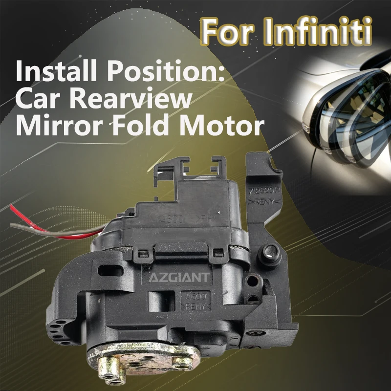

AZGIANT For Infiniti FX35 FX45 MK1 2003-2008/QX56 MK1 2004-2010 Car Exterior Folding Mirror Motor electric adjustment spare unit