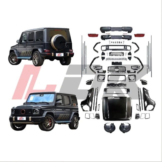 For 2002-2018 G-class W463 Upgrade to 2019-2024 W464 G63 Body Kits for G-wagon Bumper Hood Headlight Taillight