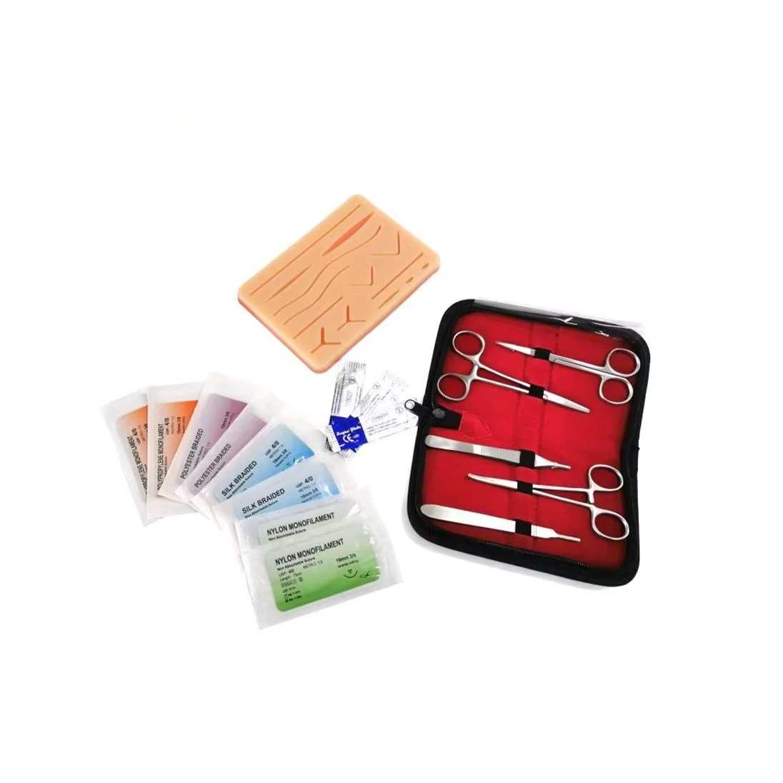 

Medical Surgical Instruments Suture Tool Set Stainless Steel Sutures Medic Kit Set With 22pcs For Medical Students
