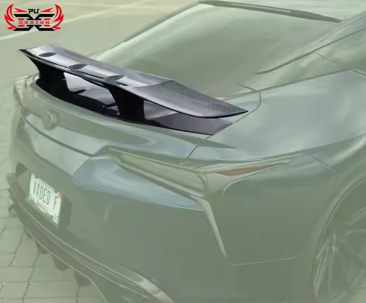 

Для Lexus LC500 LC500H V стиль сухое углеродное волокно заднее крыло задний спойлер багажник клапан для губ комплект для выступлений комплекты кузова